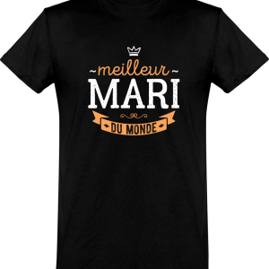 T shirt homme�meilleur mari du monde T shirt homme�meilleur mari du monde