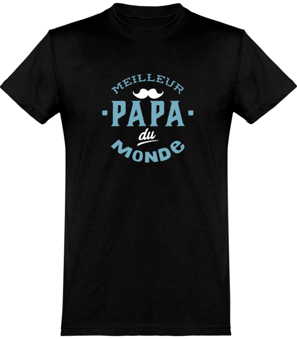 T shirt homme�meilleur papa du monde