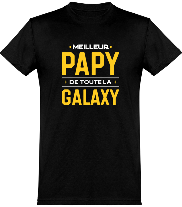 T shirt homme�meilleur papy galaxy