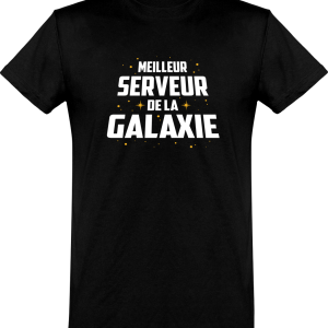 T shirt homme�meilleur serveur de la galaxie T shirt homme�meilleur serveur de la galaxie