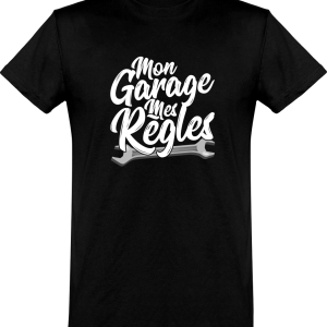 T shirt homme�mon garage mes regles T shirt homme�mon garage mes regles