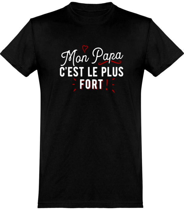 T shirt homme�mon papa le plus fort