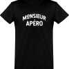 T shirt homme�monsieur apero