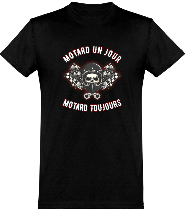 T shirt homme�motard un jour