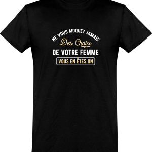 T shirt homme�ne vous moquez pas T shirt homme�ne vous moquez pas