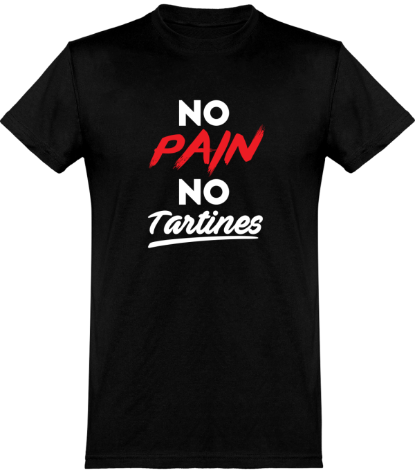 T shirt homme�no pain no tartines