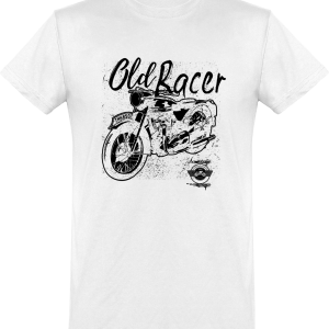 T shirt homme old racer moto bobber