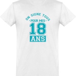 T shirt homme�on signe tous 18 ans