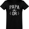 T shirt homme�papa en or