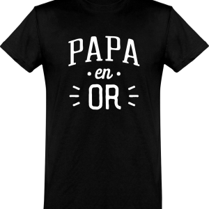 T shirt homme�papa en or T shirt homme�papa en or