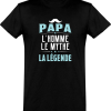 T shirt homme�papa la legende