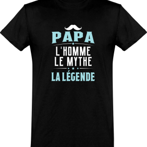 T shirt homme�papa la legende