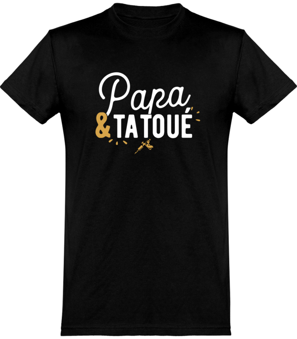 T shirt homme�papa & tatoue