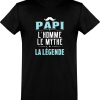 T shirt homme�papi la legende
