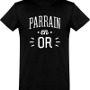 T shirt homme�parrain en or