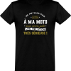 T shirt homme�pas accro a ma moto