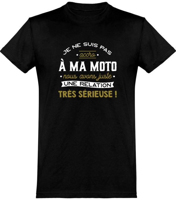 T shirt homme�pas accro a ma moto