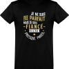 T shirt homme�pas parfait mais fiance