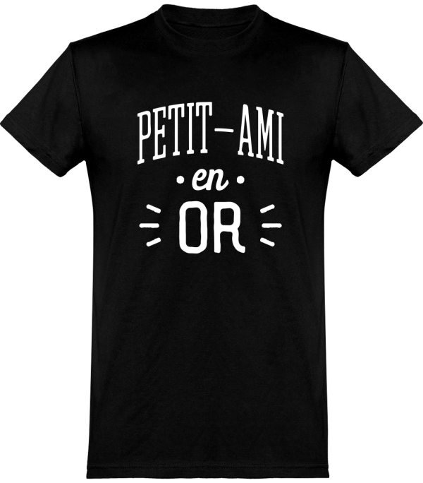 T shirt homme�petit-ami en or