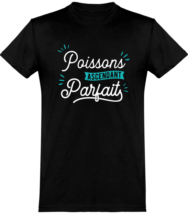 T shirt homme�poissons ascendant parfait