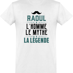 T shirt homme�raoul l’homme le mythe la legende