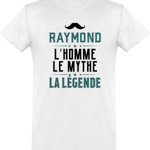 T shirt homme�raymond l’homme le mythe la legende