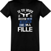 T shirt homme�reste loin de ma fille