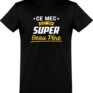 T shirt homme�super beau pere T shirt homme�super beau pere