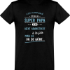 T shirt homme�super papa et agent administratif