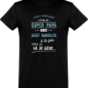 T shirt homme�super papa et agent immobilier