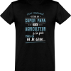 T shirt homme�super papa et agriculteur
