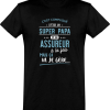 T shirt homme�super papa et assureur