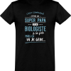 T shirt homme�super papa et biologiste