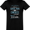 T shirt homme�super papa et cineaste