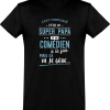 T shirt homme�super papa et comedien