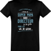 T shirt homme�super papa et directeur