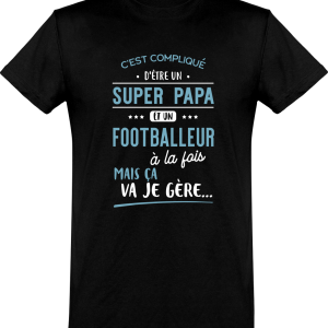 T shirt homme�super papa et footballeur T shirt homme�super papa et footballeur