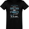 T shirt homme�super papa et gymnaste