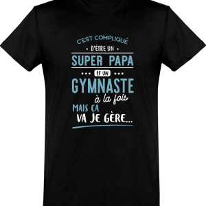 T shirt homme�super papa et gymnaste T shirt homme�super papa et gymnaste