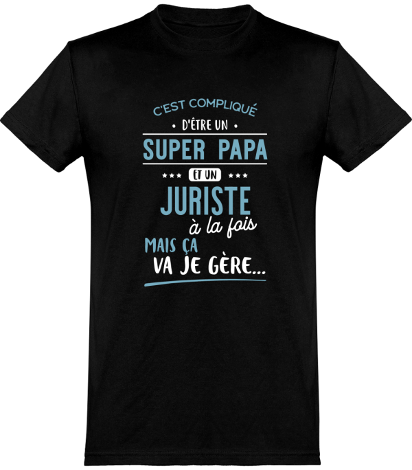 T shirt homme�super papa et juriste