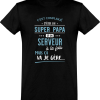 T shirt homme�super papa et serveur