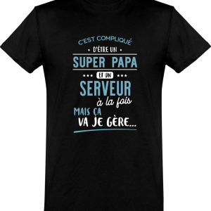 T shirt homme�super papa et serveur T shirt homme�super papa et serveur