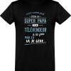 T shirt homme�super papa et televendeur