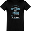 T shirt homme�super papa et traceur