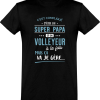 T shirt homme�super papa et volleyeur