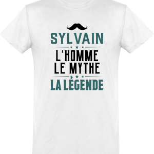 T shirt homme�sylvain l’homme le mythe la legende