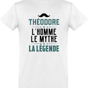 T shirt homme�theodore l’homme le mythe la legende