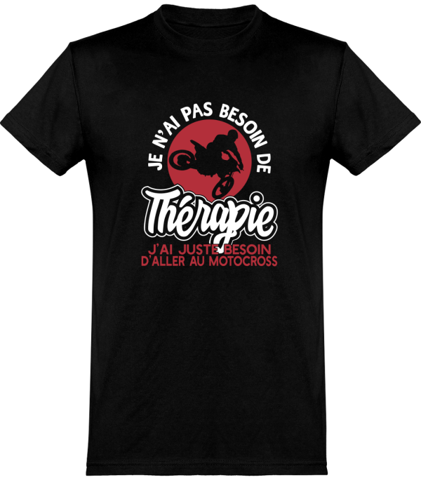 T shirt homme�therapie motocross