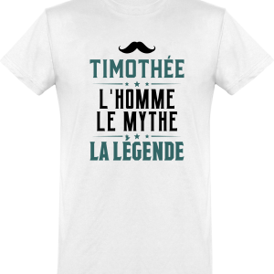 T shirt homme�timothee l’homme le mythe la legende