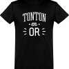 T shirt homme�tonton en or